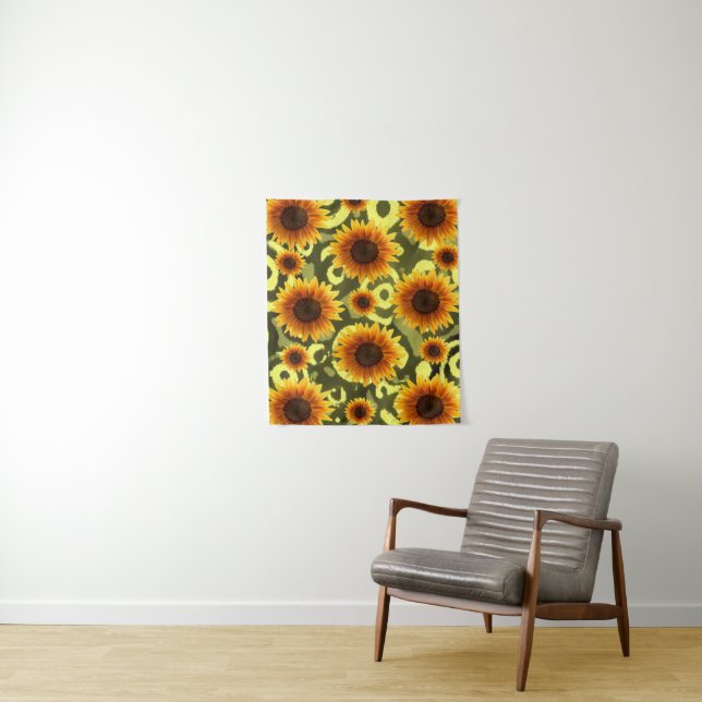 Tapisserien Sonnenblumen Wandteppich (Beispiel)