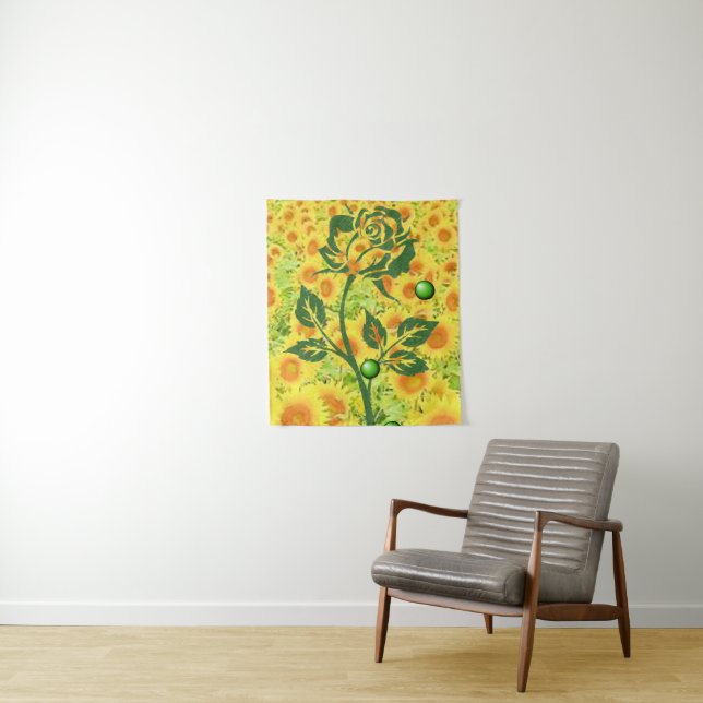 Tapisserien Sonnenblumen Wandteppich (Beispiel)