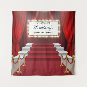 Tapiz-Banner "Red Carpet Birthday Backbanner" anze Wandteppich