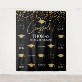 Tapiz Step and repeat Graduation Backdrop banner Wandteppich