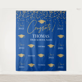Tapiz Step and repeat Graduation Backdrop banner Wandteppich