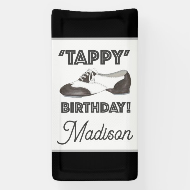 'Tappy' Happy Birthday Bday Stich Dance Shoe Party Banner (Vertikal)