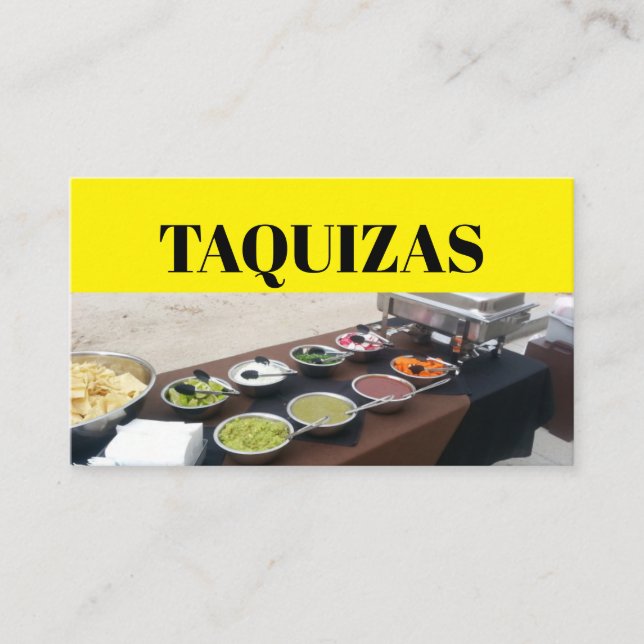 Taquiza Visitenkarte (Vorderseite)