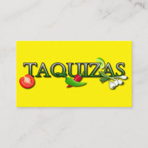 Taquizas taco Stand Visitenkarte