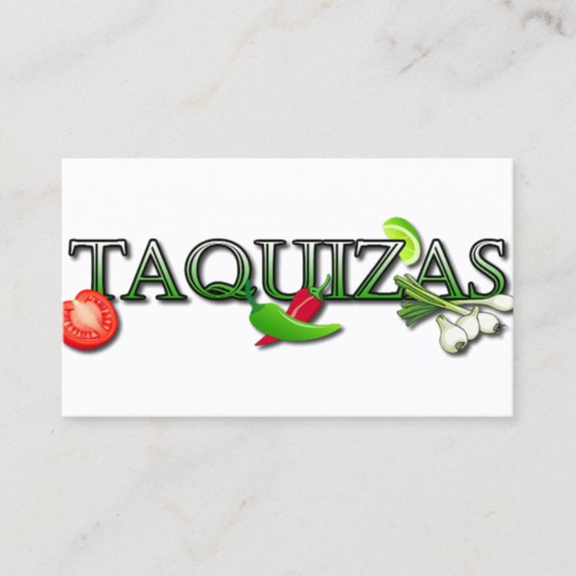 Taquizas Visitenkarte (Vorderseite)