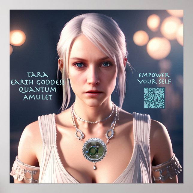 Tara Earth Goddess Quantum Amulet Poster (Vorne)