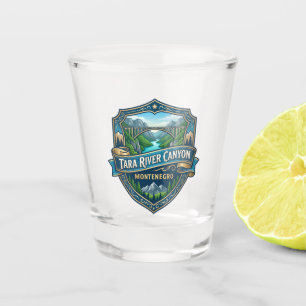 Tara-Flusscanyon Montenegro Schnapsglas