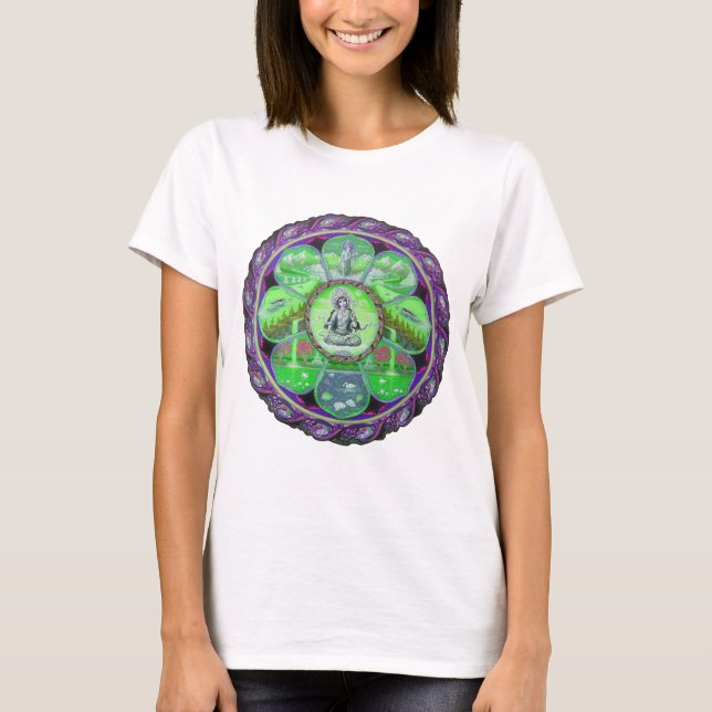 Tara-Landmandala-Damen T - Shirt (Vorderseite)