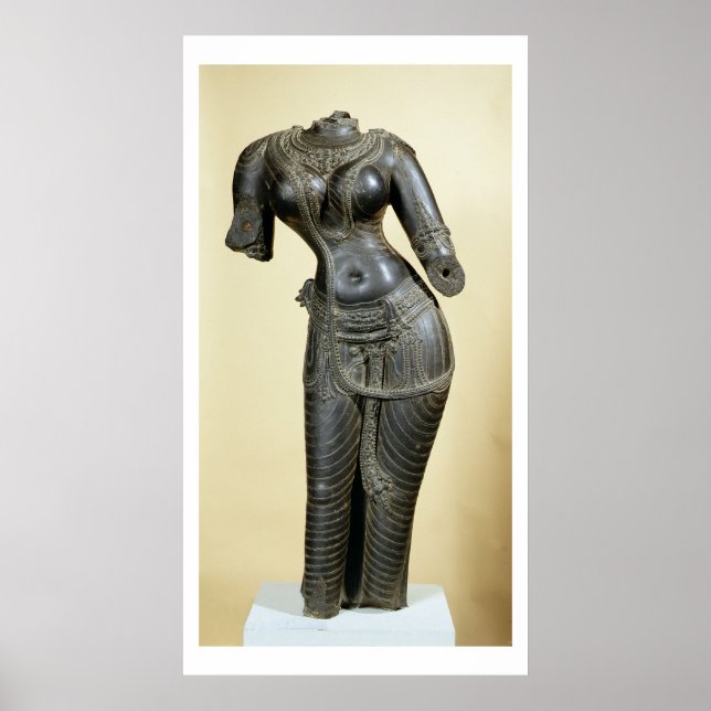 Tara, Nalanda, Bihar, Pala-Dynastie (Stein) Poster (Vorne)