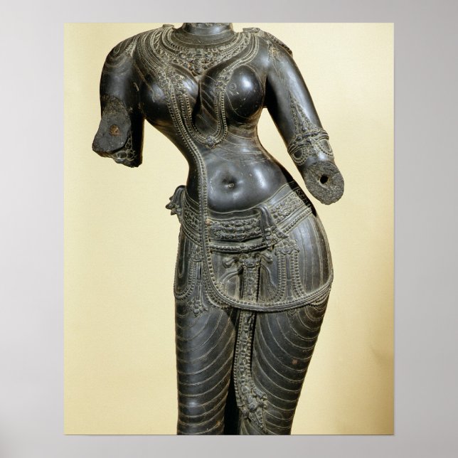 Tara, Nalanda, Bihar, Pala-Dynastie (Stein) Poster (Vorne)