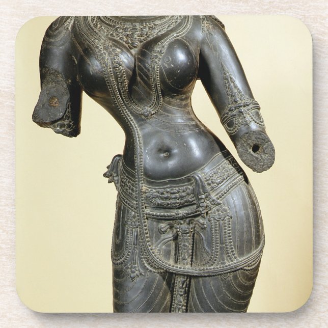 Tara, Nalanda, Bihar, Pala Dynastie (Stein) Untersetzer (Vorderseite)