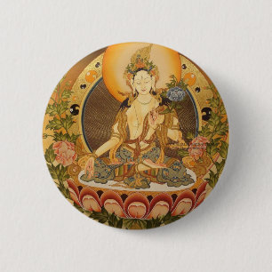 Tara (weiblicher Buddha) Button
