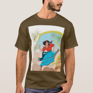 Tarahumara Indigenous Mexican Design Graphic  T-Shirt