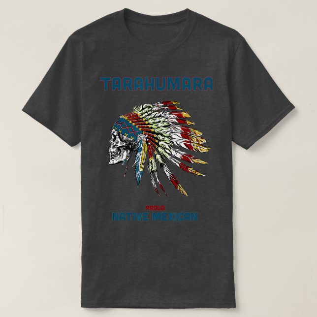 Tarahumara Stamm Indianerstaat Mexikos Proud Retro T-Shirt (Design vorne)