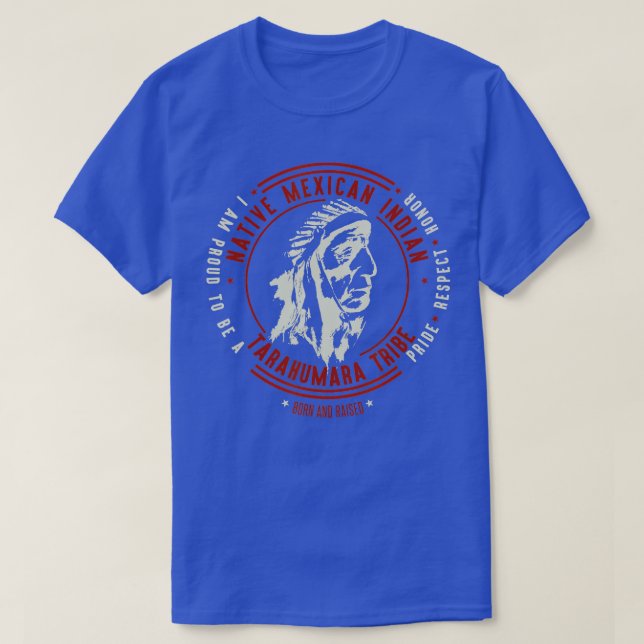 Tarahumara Stamm Indianerstaat Mexikos Proud Retro T-Shirt (Design vorne)