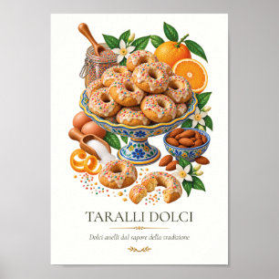 Taralli Dolci – Vintage italienische Nachspeise Poster