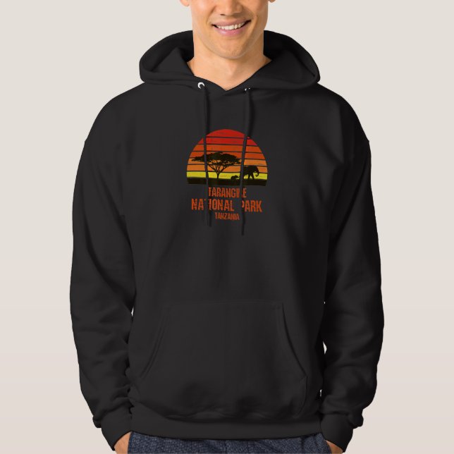 Tarangier Nationalpark Tansania Hoodie (Vorderseite)