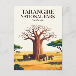 Tarangire-Nationalpark Tansania Postkarte