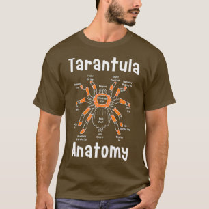 Tarantel Anatomie Lustige Spinne T-Shirt