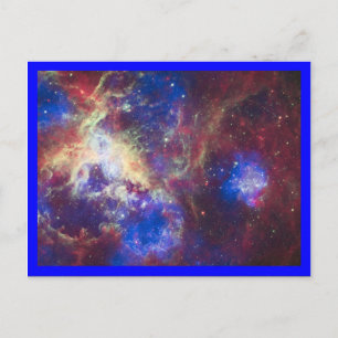 Tarantelnebel Blaue Umrandung Postkarte