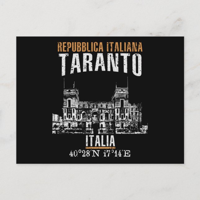 Taranto Postkarte (Vorderseite)