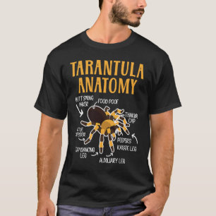 Tarantula Anatomy Arachnid Insekt Spider Whisperer T-Shirt