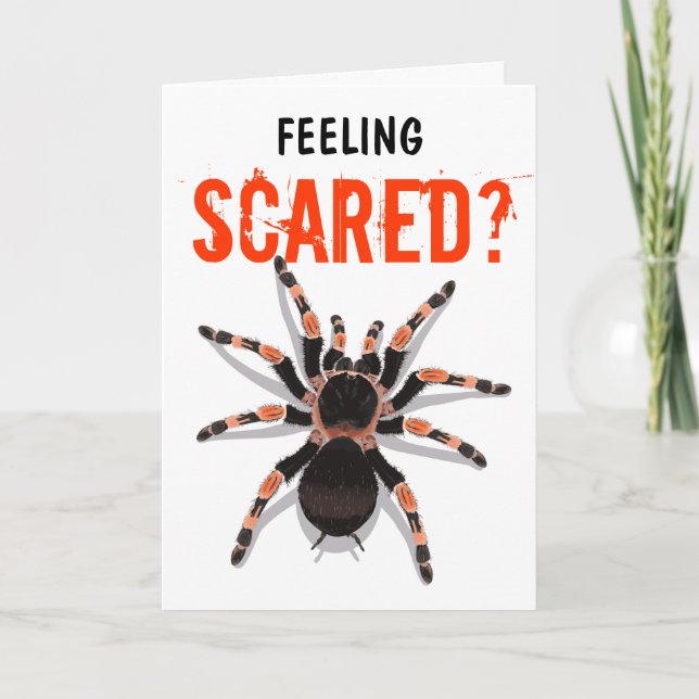 Tarantula Birthday Card Karte (Vorderseite)