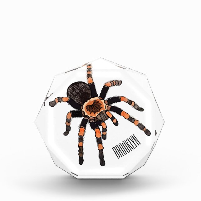 Tarantula-Cartoon Fotoblock (Vorderseite)