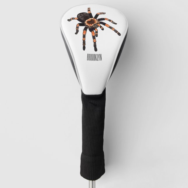 Tarantula-Cartoon Golf Headcover (Vorderseite)