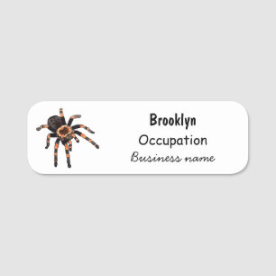 Tarantula-Cartoon Namensschild