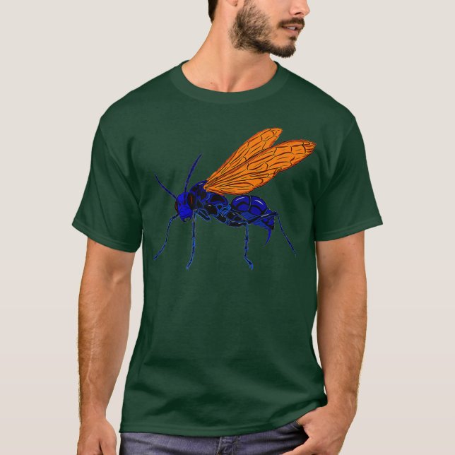 Tarantula Hawk Coole Wasp Stich Kinder Erwachsene T-Shirt (Vorderseite)