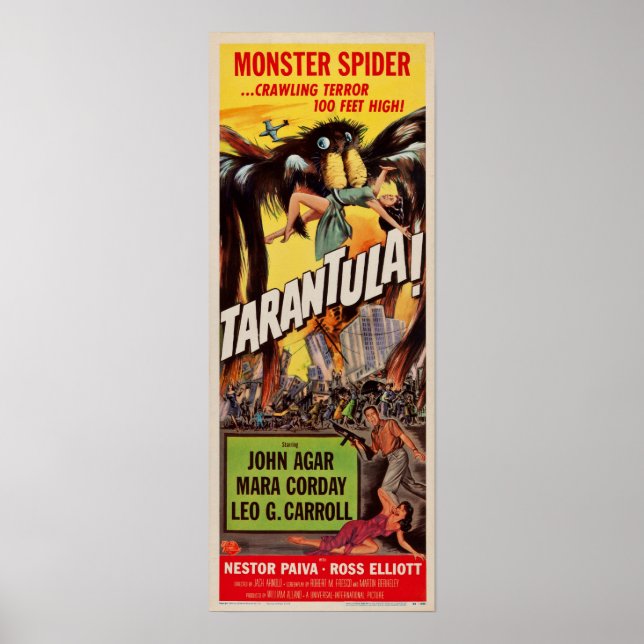 Tarantula! Monster Spider Earth Retro Movie Poster (Vorne)
