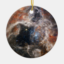 Tarantula Nebula Bild von JWST Keramik Ornament