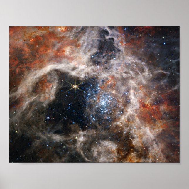 Tarantula Nebula Bild von JWST Poster (Vorne)
