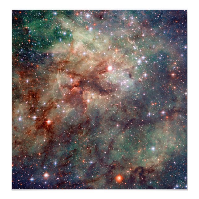 Tarantula Nebula Hubble Space Fotodruck (Vorne)