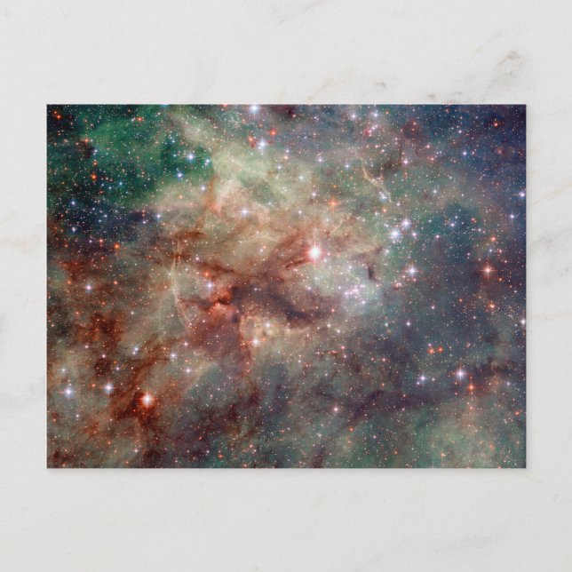 Tarantula Nebula Hubble Space Postkarte (Vorderseite)