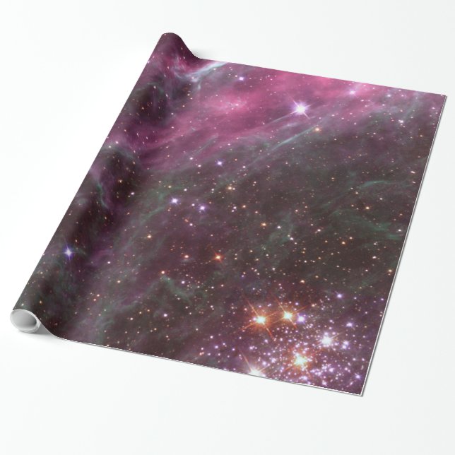 Tarantula Nebula in Pflaume NASA Geschenkpapier (Ungerollt)