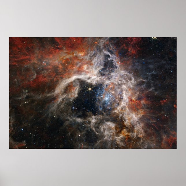 Tarantula Nebula James Webb Teleskop Nasa Sterne Poster (Vorne)