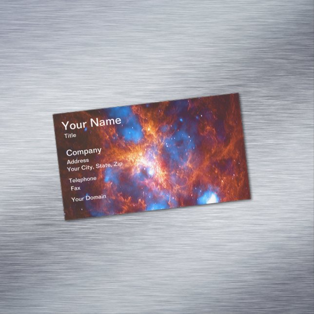 Tarantula Nebula Magnetische Visitenkarte (Beispiel)
