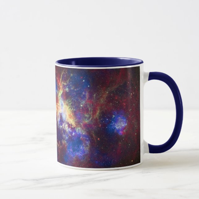 Tarantula Nebula Star Forming Gas Cloud Skulptur Tasse (Rechts)
