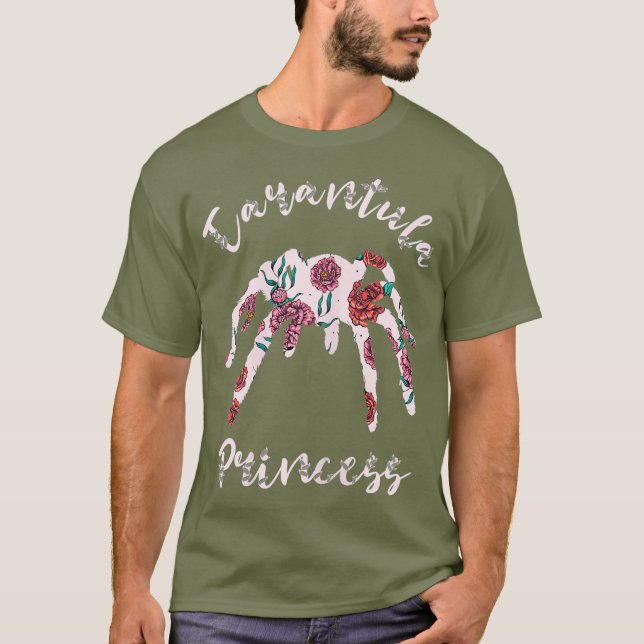 Tarantula Princess Spider Lover Girl Bug Catcher T-Shirt (Vorderseite)