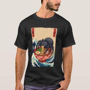 Tarantula Ramen Japanisch Art Great Wave Kanagawa T-Shirt