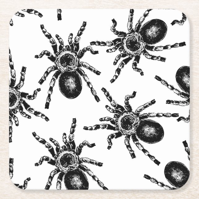 Tarantula Rechteckiger Pappuntersetzer (Vorderseite)