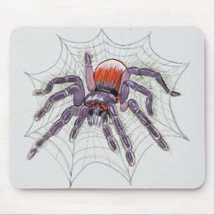 Tarantula Spider Creepy Original Zeichnend Mousepad