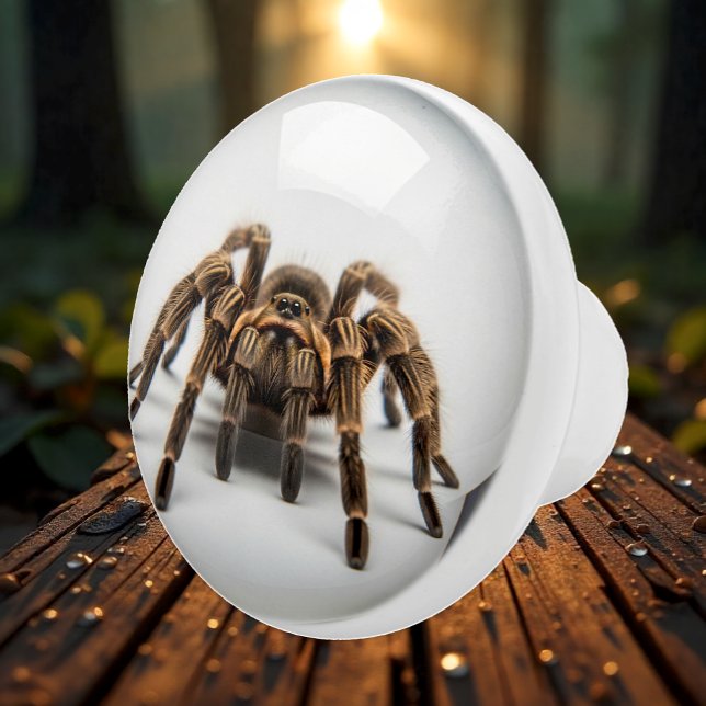 Tarantula Spider Decorative Knoblauch, Spaß Keramikknauf (Tarantula Spider Knob / Custom Pull Handle)
