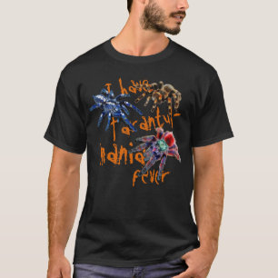 Tarantula-Spinne blau/rot/orange/schwarz T-Shirt