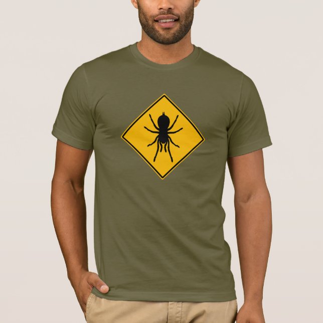 Tarantula-Straßenschild T - Shirt (Vorderseite)