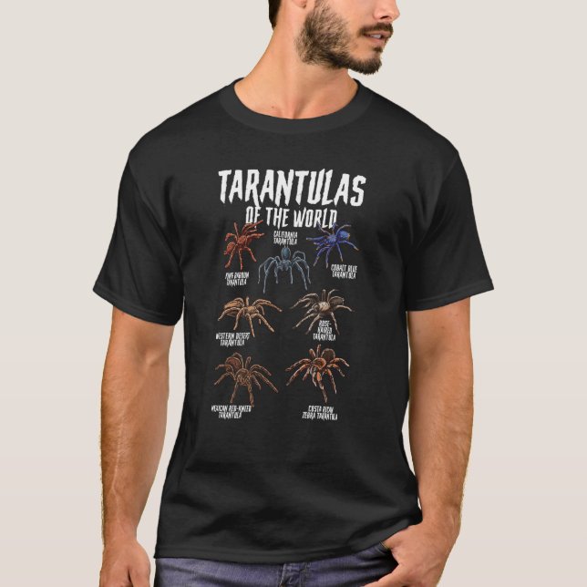Tarantulas Animals of the World Spider Science Ara T-Shirt (Vorderseite)
