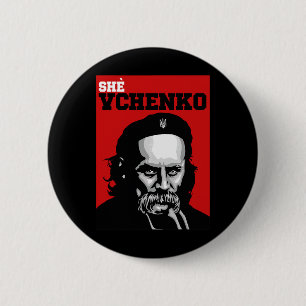 Taras Schewtschenko Sie Vchenko Ukraine Shirt Ukra Button