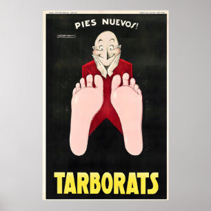 Tarborats New Feet Fußcreme Vintage Mauzan Poster